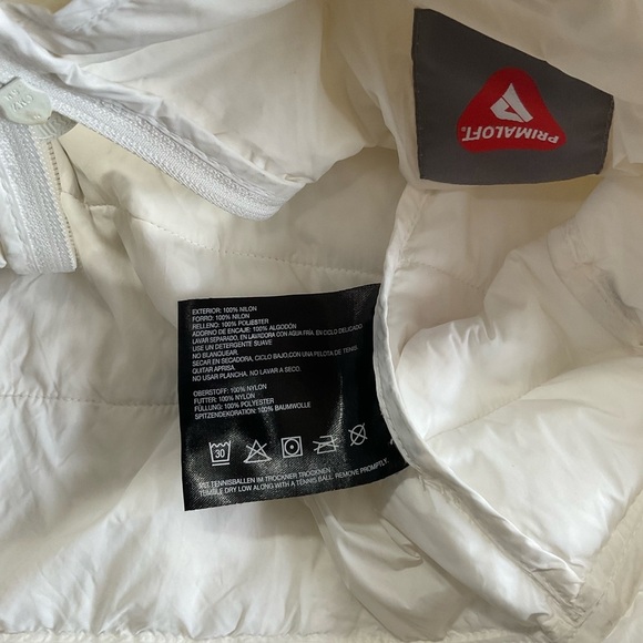 Bernardo Primaloft womens Size Medium puffer jacket White Lace Trim Detail - Picture 10 of 13